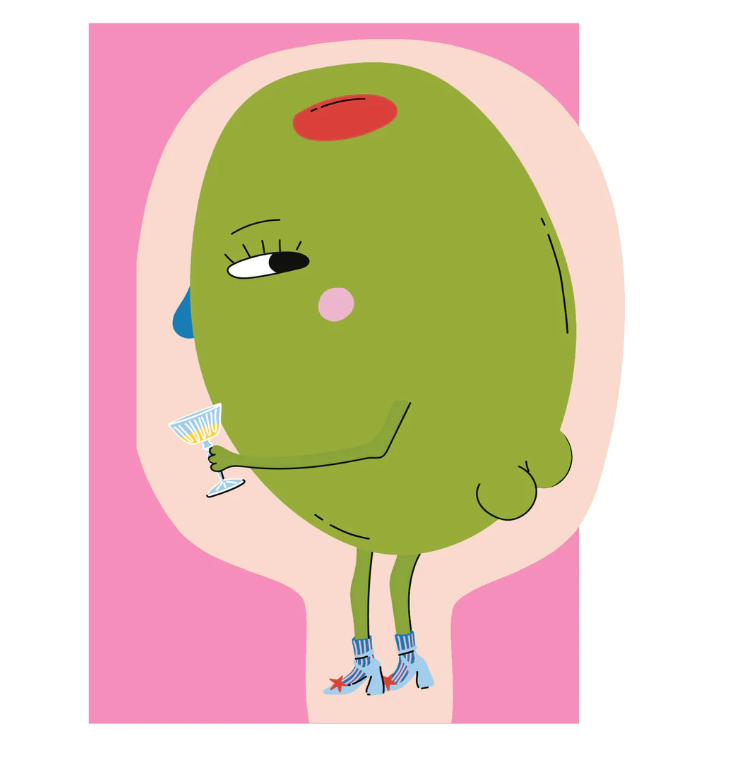 Hey Olive - Greeting Card