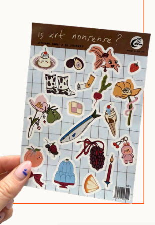Is Art Nonsense? Eat The Moon Mini Stickers