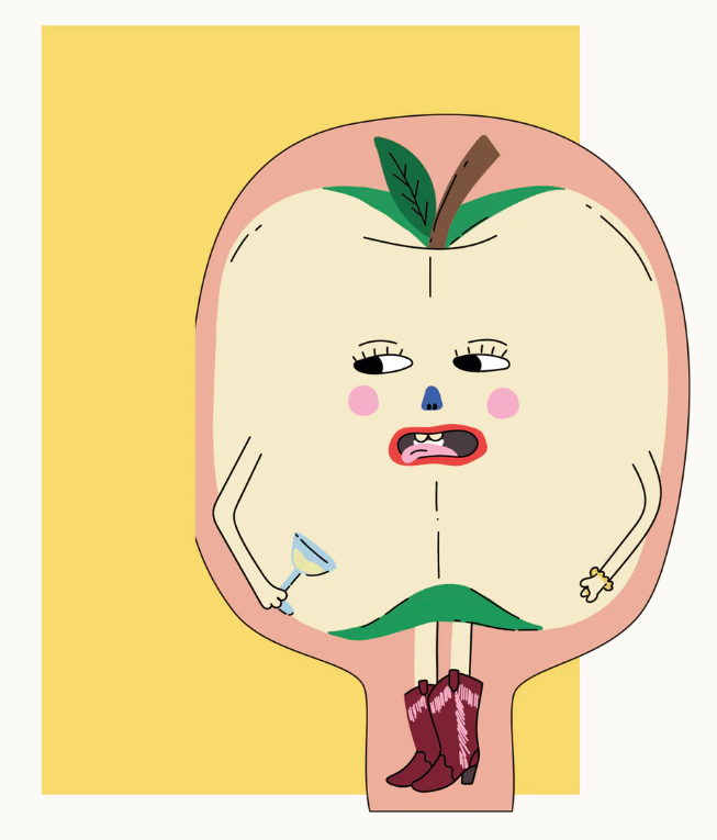 Eat the Moon Foodie Collection Greeting Card