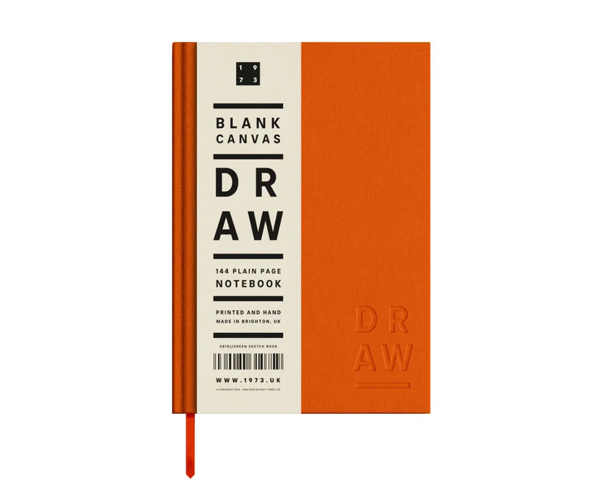 1973 Blank Canvas Notebook - A5 | Pink | Lined