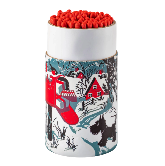 Snowy Letterbox Large Cylinder Matches