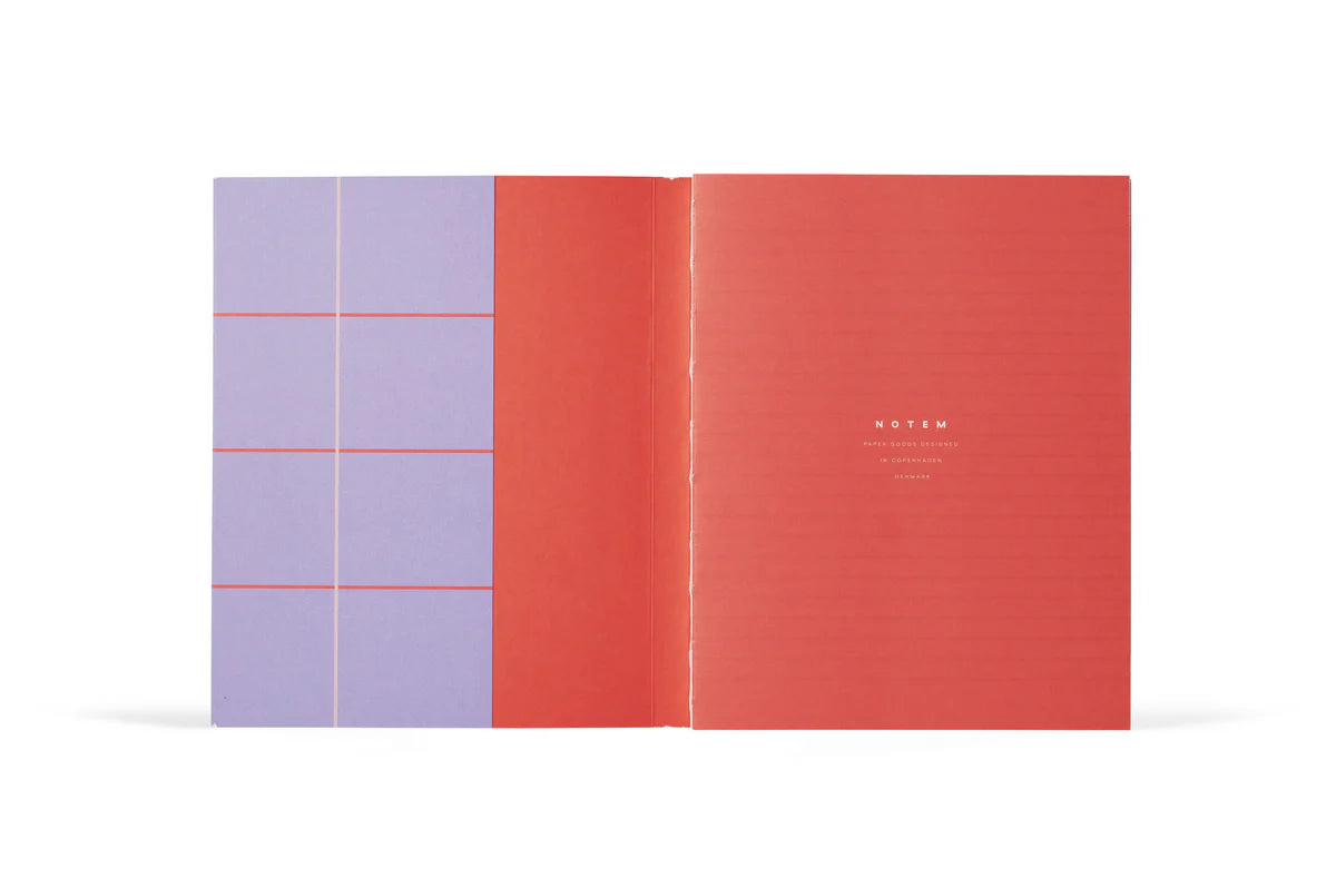 Notem - UMA Notebook, Medium - Lavender Check