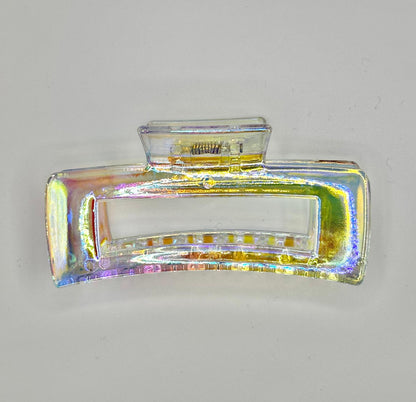 Classic Square Hair Claw (Peal & Translucent)