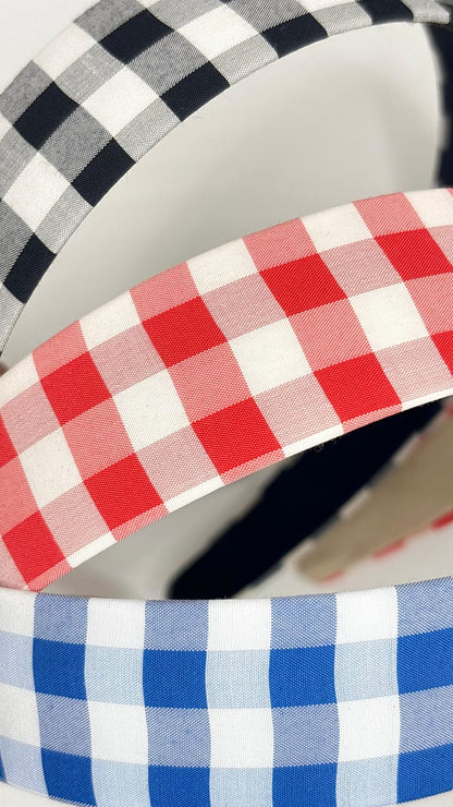 Retro Plaid Headband (3 Colours)