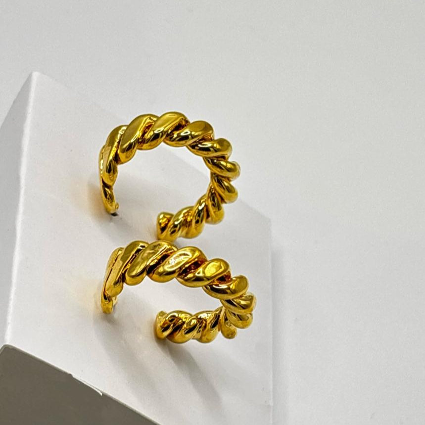 Vintage Gold & Silver Chain Earrings