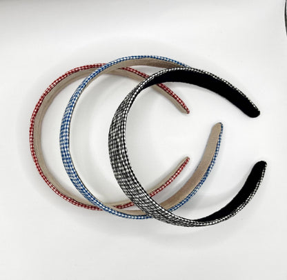 Plaid Petite Headband (3 Colours)