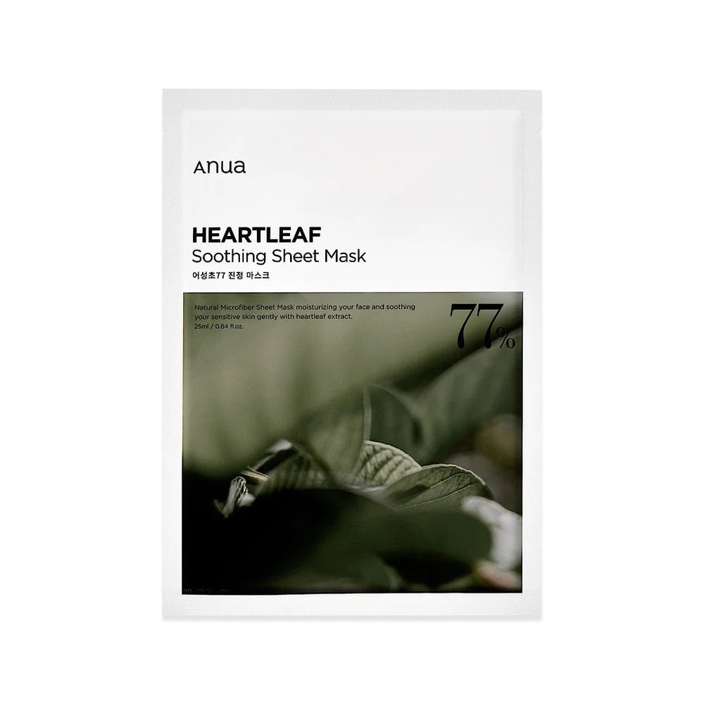 Anua - Heartleaf 77% Soothing Sheet Mask Korean Sheet Mask AIGOO