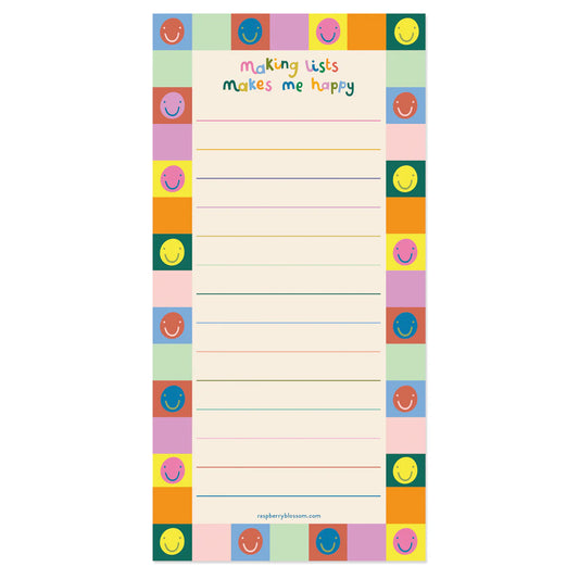 RB - Smiley Face List Pad