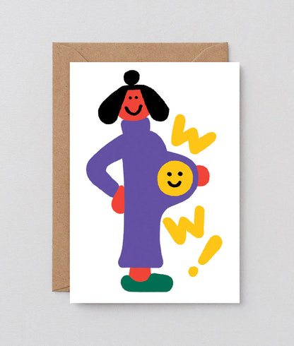 Wow!- New baby Card