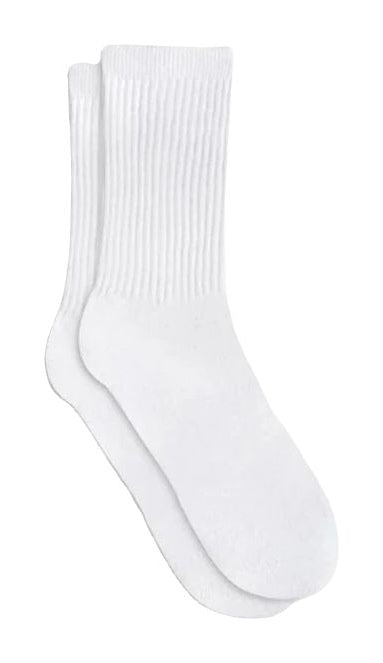 Plain Crew Socks (White, Grey, Black)