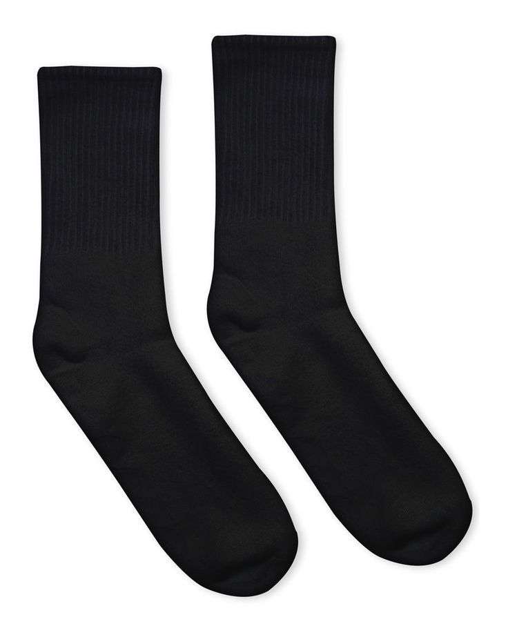 Plain Crew Socks (White, Grey, Black)
