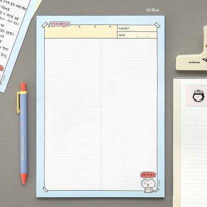 Iconic Blah Blah Memo Notepad - B5 - I can do it - Green