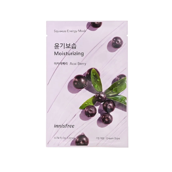 Innisfree - Squeeze Energy Sheet Masks (10 types) Moisturizing Korean Sheet Mask AIGOO