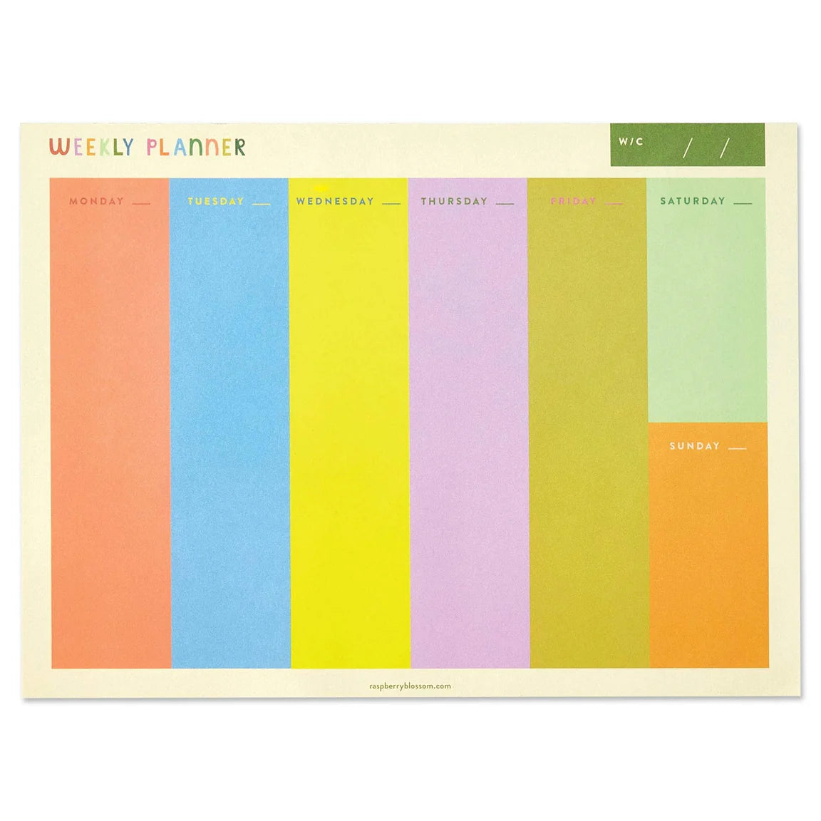RB - Rainbow Weekly Planner
