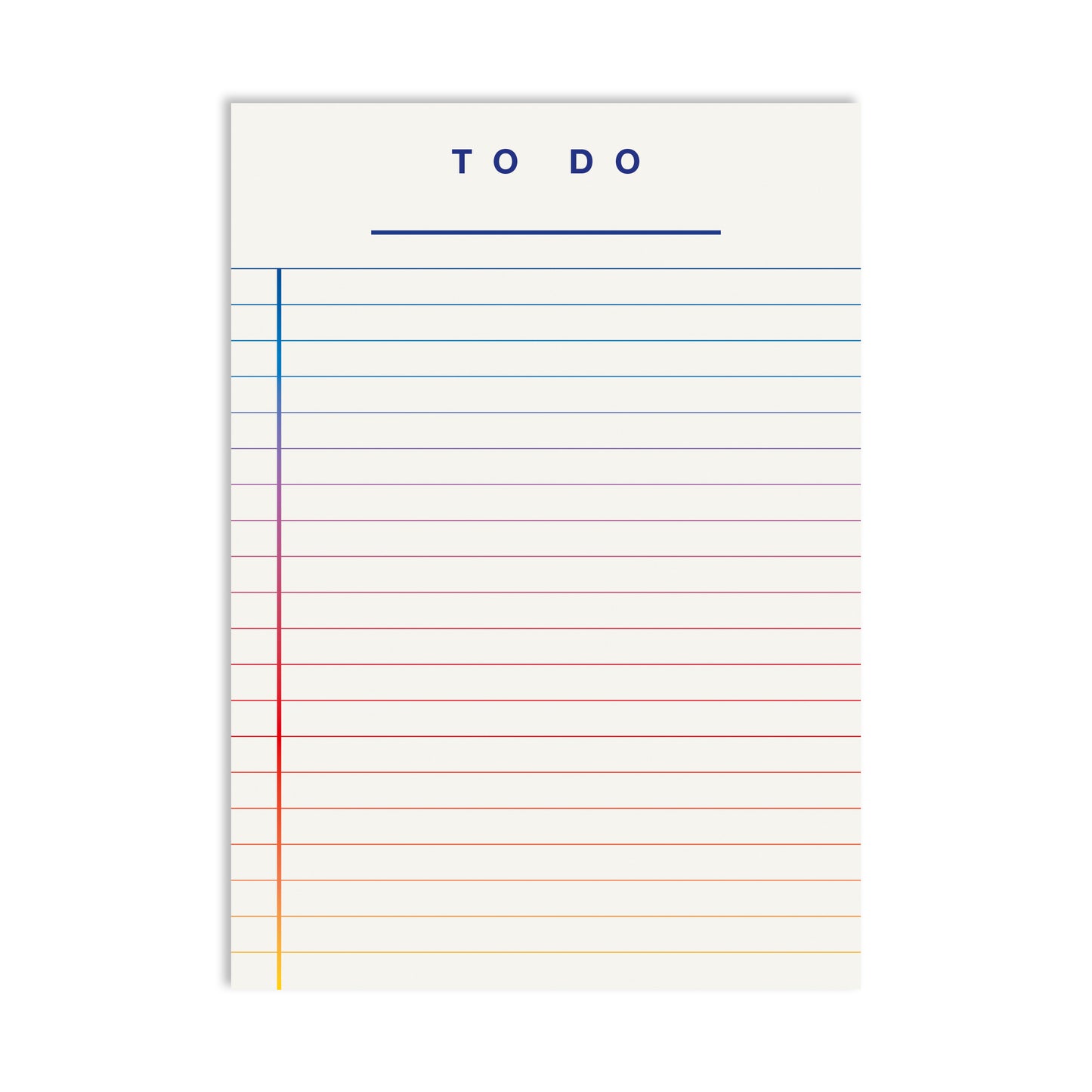 Redfries - To Do Notepad (White, Blue, Rainbow)