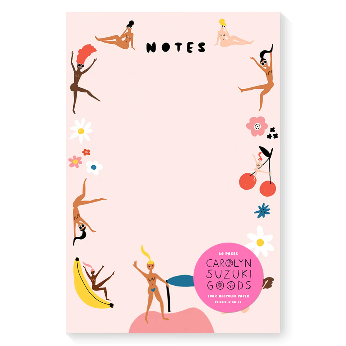 Carolyn Suzuki Goods - Fruity Nudes Notepad