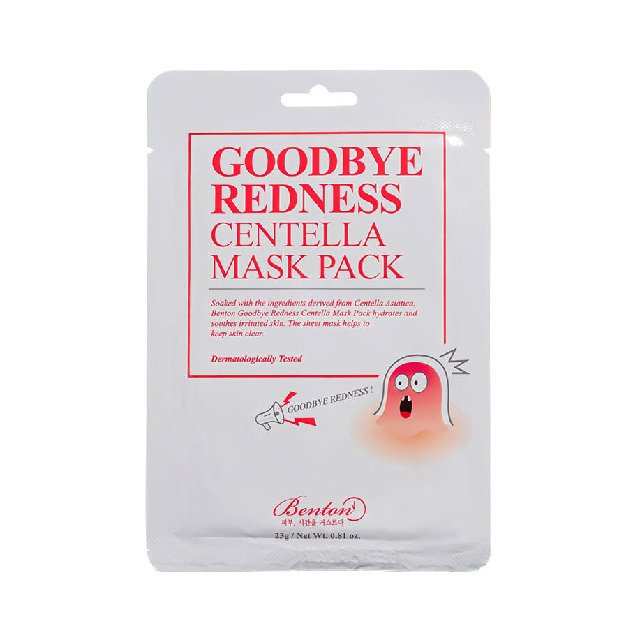 Benton - Goodbye Redness Centella Sheet Mask Pack Korean Sheet Mask AIGOO