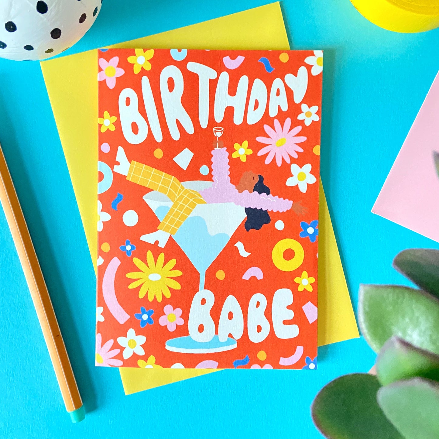 Icka - Birthday Babe Greeting Card