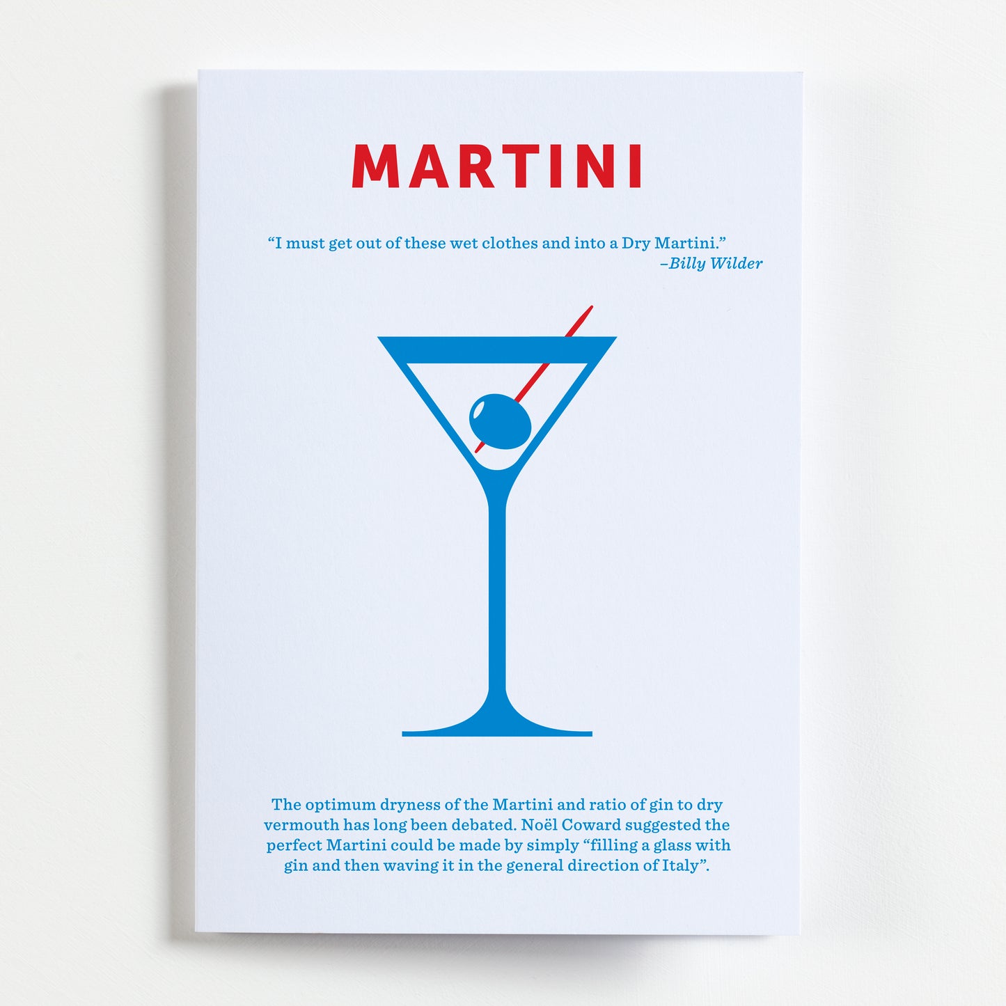 Crispin Finn - Martini Greeting Card