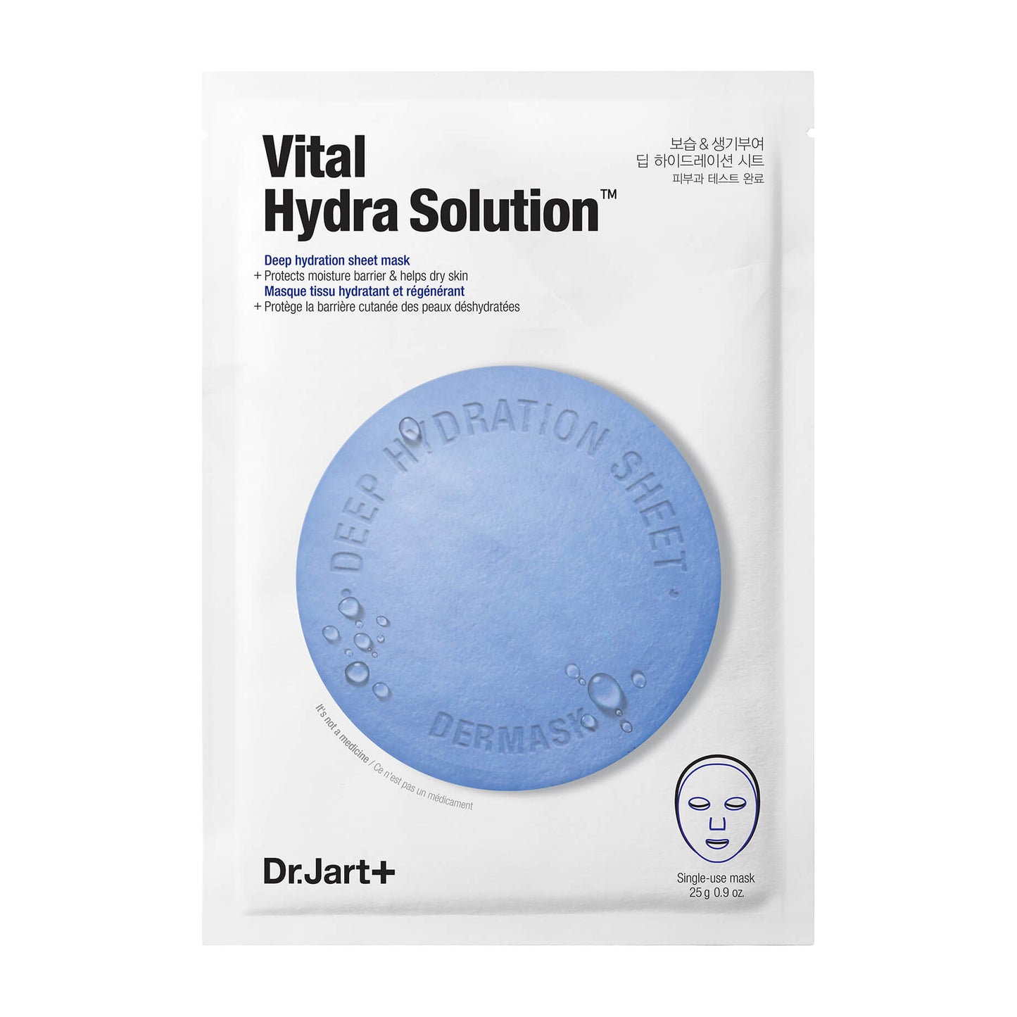 Dr. Jart+ - Vital Hydra Solution Dermask Water Jet Sheet Mask Korean Sheet Mask AIGOO