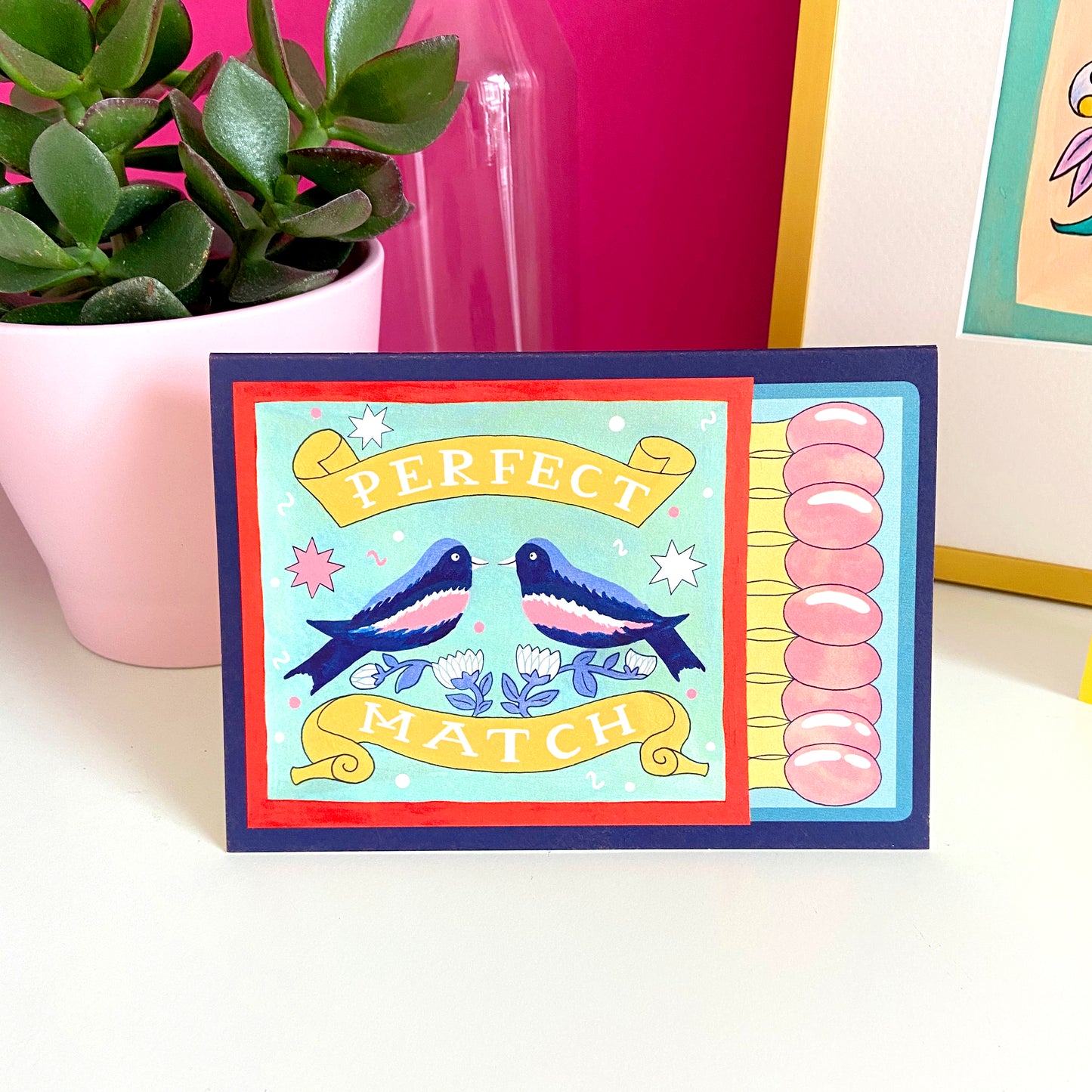 Icka - Perfect Match Greeting Card