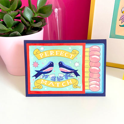 Icka - Perfect Match Greeting Card
