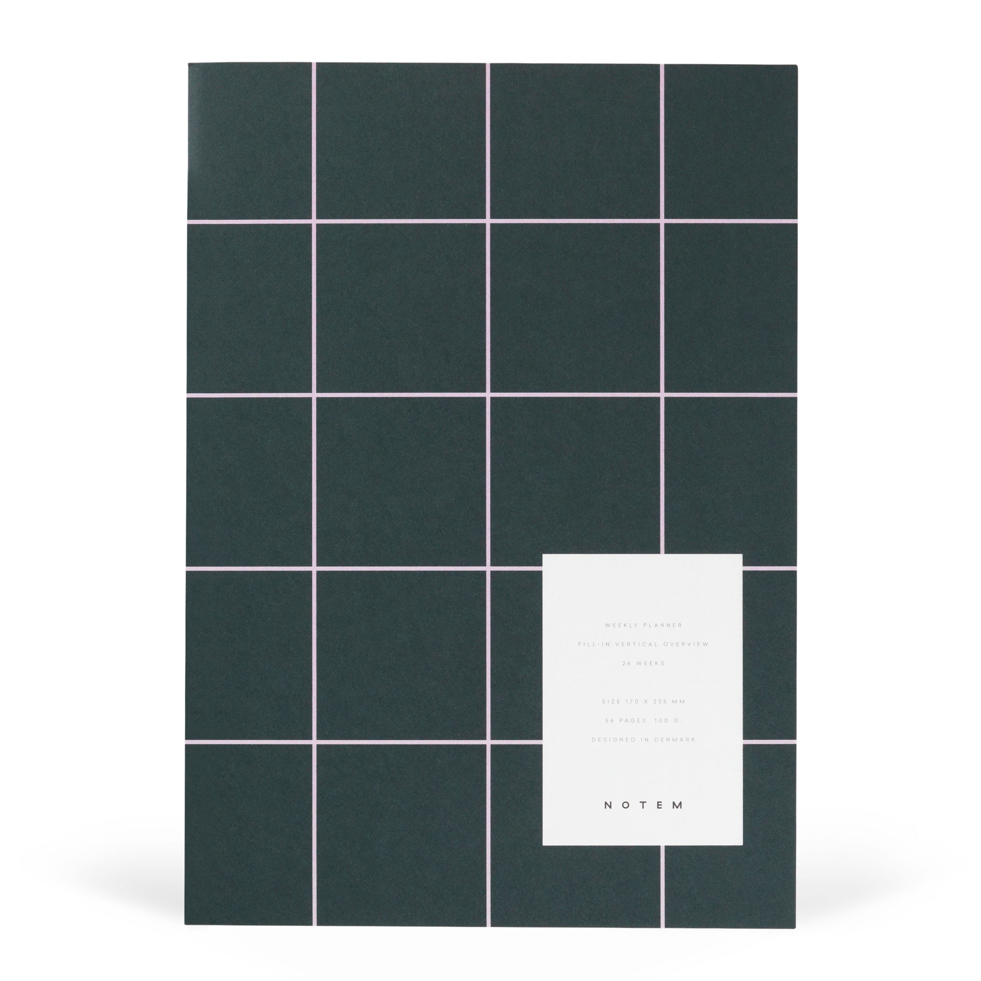 Notem - MILO Weekly Planner Notebook Dark Green Weekly Planner AIGOO UK