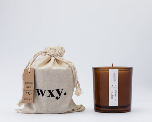 WXY Candles - Amber: Bergamot Oil + Bamboo (Wood Wick)