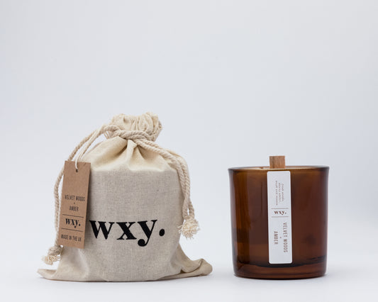 WXY Candles - Amber: Velvet Woods + Amber (Wood Wick)
