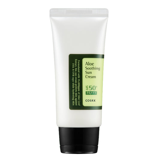 COSRX - Aloe Soothing Sun Cream SPF50+ PA+++ (50ml) | K Beauty UK | AIGOO