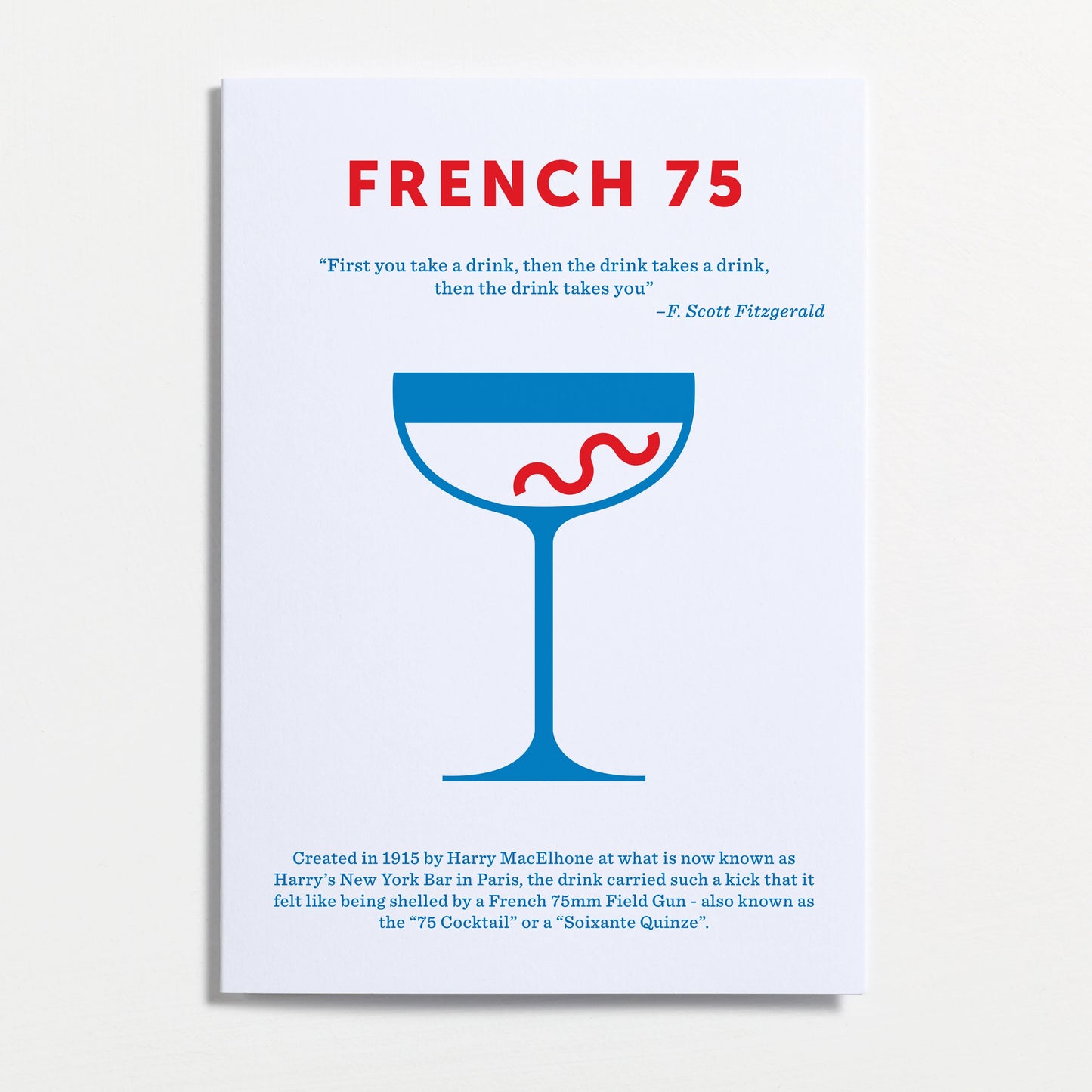 Crispin Finn - French 75 Greeting Card