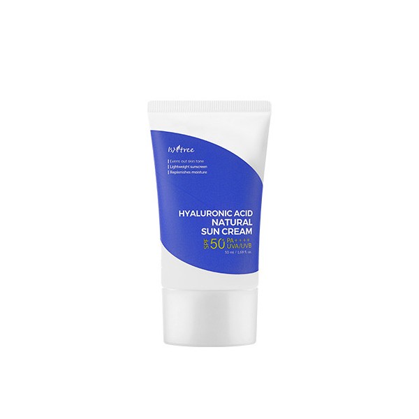 Isntree - Hyaluronic Acid Natural Sun Cream SPF50+ PA++++ (50ml) K Beauty UK AIGOO