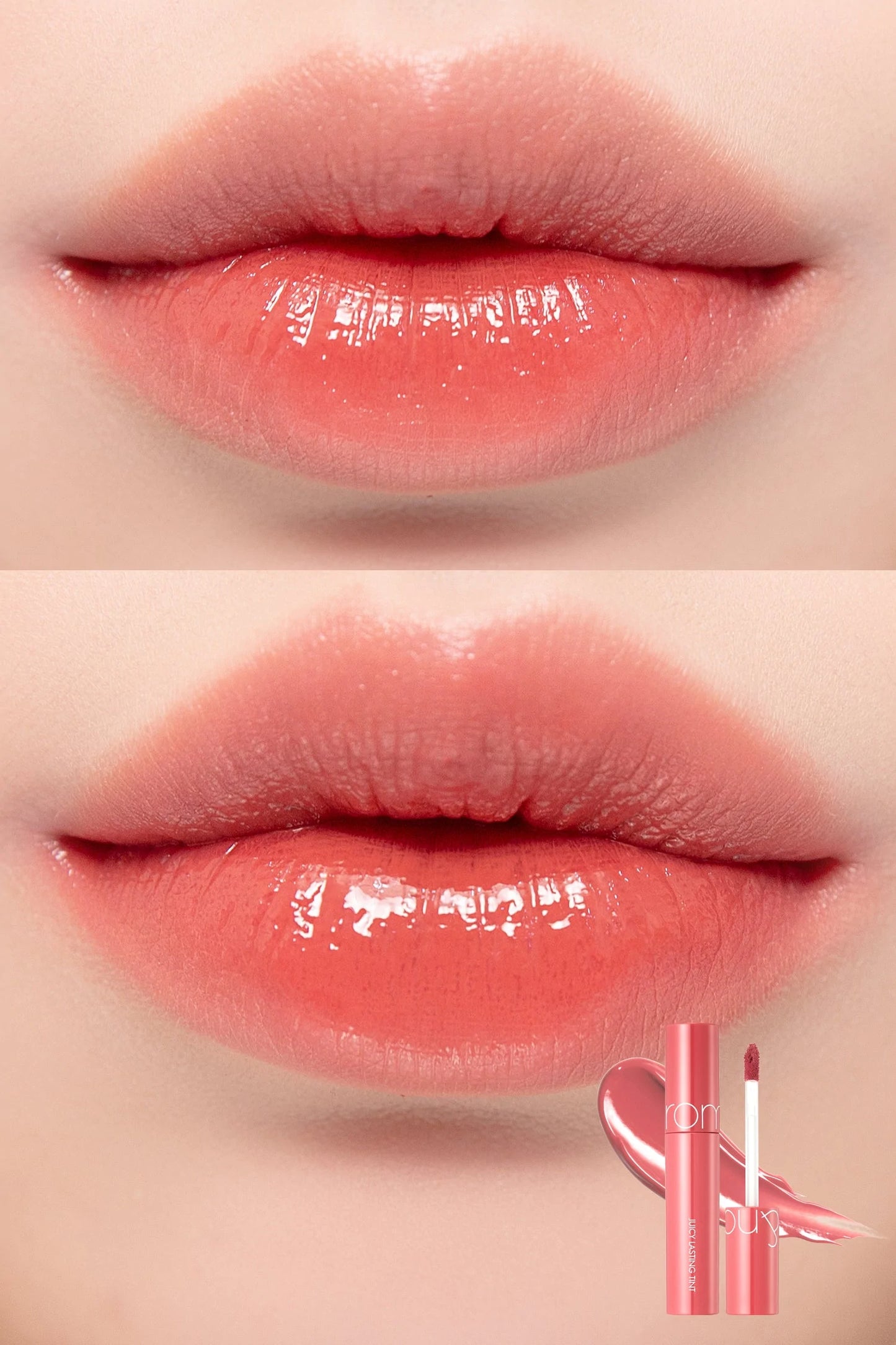 Rom&nd - Juicy Lasting Lip Tint  LItchi Coral Korean Makeup UK AIGOO