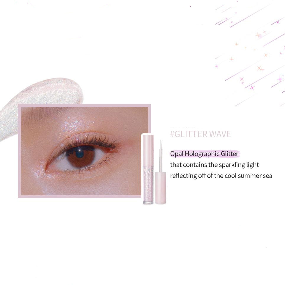 Peripera - Sugar Twinkle Liquid Glitter Eye Liner glitter-wave Korean Makeup AIGOO
